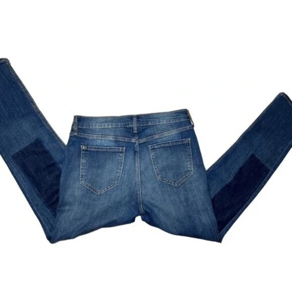 Sandra Venditti Milan blue patchwork slim-fit denim jeans size 26 - Picture 7 of 7